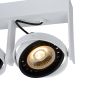 Lucide Griffon - spot de plafond - 32 x 6 x 16 cm - 2 x 12W LED dimmable incl - blanc