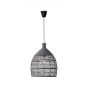 Nova Luce Destin - lampe suspendue - Ø 42 x 250 cm - gris