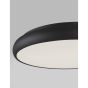 Nova Luce Gap - plafonnier - Ø 51 x 9 cm - 50W LED incl. - noir