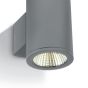 ONE Light Outdoor Wall Cylinders Up & Down Beam - applique murale extérieure - 8 x 10,6 x 13,8 cm - 2 x 6W LED incl. - IP54 - gris