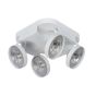 Lucide Versum AR111 - spot en saillie 4L - 30 x 30 x 11 cm - 4 x 10W LED dimmable incl. - blanc