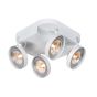 Lucide Versum AR111 - spot en saillie 4L - 30 x 30 x 11 cm - 4 x 10W LED dimmable incl. - blanc