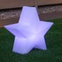 New Garden Nova 45 Christmas Star - lampe de table solaire rechargeable avec télécommande - 46 x 42,6 x 22,5 cm - 5W RGB LED incl. - IP65 - blanc