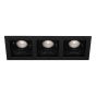 Projectlight Bloq 3L - spot encastrable - 270 x 100 mm, 250 x 92 mm encastrable - noir