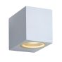 Lucide Zora 1 - applique murale extérieure - 6,5 x 9 x 8 cm - 5W LED dimmable incl. - IP44 - blanc