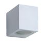 Lucide Zora 1 - applique murale extérieure - 6,5 x 9 x 8 cm - 5W LED dimmable incl. - IP44 - blanc