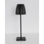 Nova Luce Colt - lampe de table extérieure à piles - Ø 11 x 38 cm - 1W LED dimmable incl - IP44 - noir sable