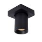 Lucide Nigel - spot en saillie - 10 x 10 x 11,3 cm - 5W dimmable incl - dim to warm - noir