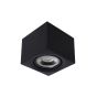 Lucide Fedler - spot en saillie - 12 x 12 x 8,5 cm - 12W LED dimmable incl - dim to warm - noir