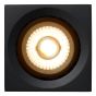 Lucide Fedler - spot en saillie - 12 x 12 x 8,5 cm - 12W LED dimmable incl - dim to warm - noir