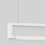 Nova Luce Line - lampe suspendue - 130 x 4,2 x 150 cm - 38W LED incl. - blanc sable