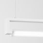 Nova Luce Line - lampe suspendue - 130 x 4,2 x 150 cm - 38W LED incl. - blanc sable