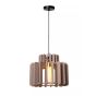 Lucide Rollo - lampe suspendue - Ø 40 x 150 cm - taupe