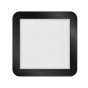 ETH Anne Square - plafonnier - 22,5 x 22,5 x 2,7 cm - 3 niveaux de gradation - 12W LED incl. - IP44 - noir