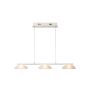 Lucide Mamba 3 - lampe suspendue - 71 x 5,8 x 140 cm - 3 x 4,5W LED dimmable incl - blanc