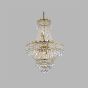 Searchlight Versailles - lustre - Ø 55 x 132 cm - or et transparent