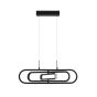 Nova Luce Arte - lampe suspendue - 64 x 44 x 120 cm - 50W LED dimmable incl - noir mat