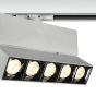 ONE Light Mirror Square - spot sur rail - système de rail triphasé - 19,3 x 5,4 x 5,4 cm - 20W LED incl. - blanc