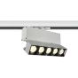 ONE Light Mirror Square - spot sur rail - système de rail triphasé - 19,3 x 5,4 x 5,4 cm - 20W LED incl. - blanc