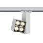 ONE Light Mirror Square - spot sur rail - système de rail triphasé - 8 x 5,4 x 14,8 cm - 15W LED incl. - blanc