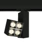 ONE Light Mirror Square - spot sur rail - système de rail triphasé - 8 x 5,4 x 14,8 cm - 15W LED incl. - noir