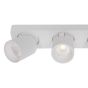 Artdelight Laguna - spot en saillie 3L - 32 x 8,2 x 9,5 cm - 3 x 6W LED dimmable incl - blanc