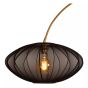 Lucide Corina - lampadaire - 131 x 55 x 192 cm - noir et laiton