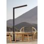 Heatsail Twig - lampadaire avec fonction chauffante - 107 x 30 x 197 cm - IP43 - noir