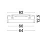 Nova Luce Perfect Profile Trimless - spot encastré - Ø 640 mm, 670 mm encastré - 40W LED dimmable incl. - 3000K - blanc