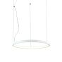 VK Lighting Circulus - lampe suspendue - Ø 52,7 x 200 cm - 24W LED dimmable incl - blanc