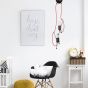 Emibig Bobi Hangman 2 - Lampe suspendue - 20 x 60 cm - noir