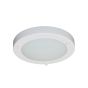 Artdelight Yuca - plafonnier de salle de bain - Ø 18 x 5 cm - 10W LED incl. - IP44 - blanc