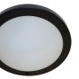 Artdelight Yuca - plafonnier de salle de bain - Ø 30 x 8 cm - 12W LED incl. - IP44 - noir