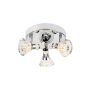 Searchlight Royal - plafonnier - Ø 22 x 13 cm - 15W LED dimmable incl - IP44 - chrome