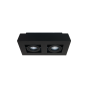 Artdelight Bosco - spot en saillie 2L - 25 x 14 x 8,6 cm - noir