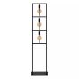 Lucide Suus - lampadaire - 34 x 24 x 145 cm - noir