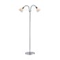 Nordlux Ray 12 - lampadaire - 155 cm - chrome et blanc opale