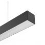 Roi Du Luminaire Line - lampe suspendue - 58 x 5,3 x 5,3 cm - 16W LED incl. - noir - non graduable - couleur de lumière blanc chaud (2700K)