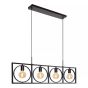 Lucide Suus - lampe suspendue - 107,8 x 23,5 x 160 cm - noir