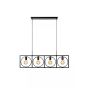 Lucide Suus - lampe suspendue - 107,8 x 23,5 x 160 cm - noir