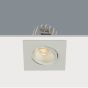 Artdelight Venice 2608 - spot encastrable - 80 x 80 mm, Ø 68 mm encastrable - 8W LED dimmable incl. - IP44 - blanc