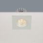 Artdelight Venice 2508 - spot encastré - 80 x 80 mm, Ø 68 mm encastré - 8W LED dimmable incl. - IP44 - blanc